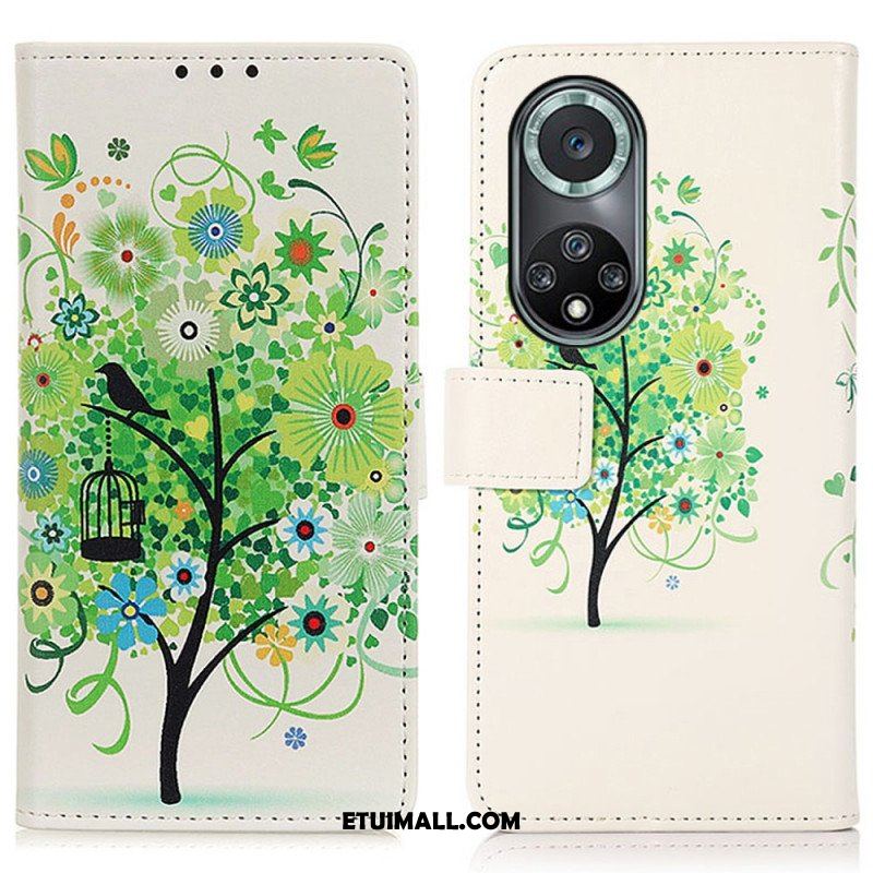 Etui Folio do Honor 50 Pro Pro Flower Tree