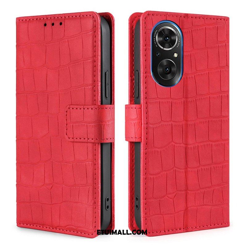 Etui Folio do Honor 50 SE Klasyczny Krokodyl