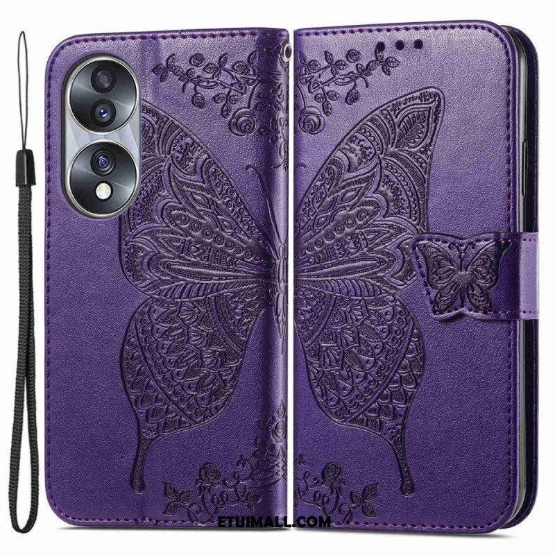 Etui Folio do Honor 70 Barokowy Motyl