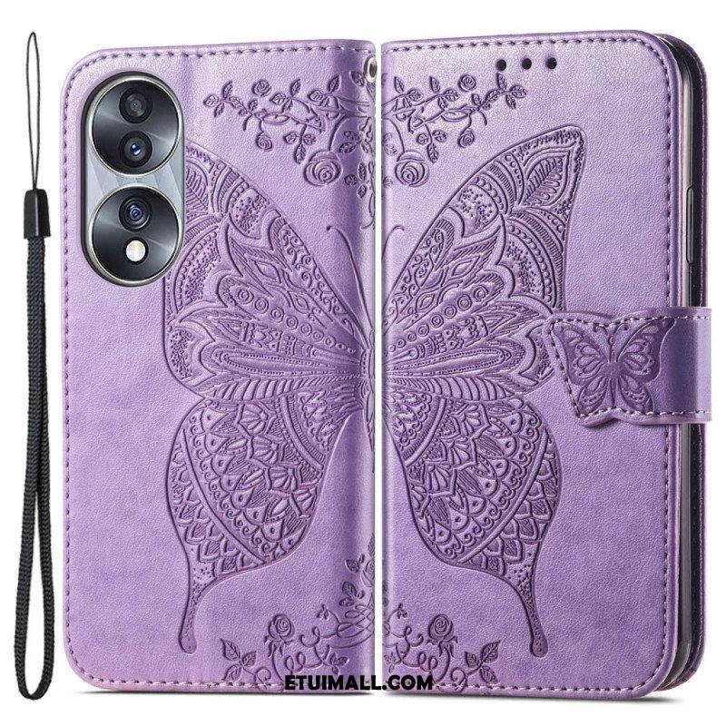 Etui Folio do Honor 70 Barokowy Motyl