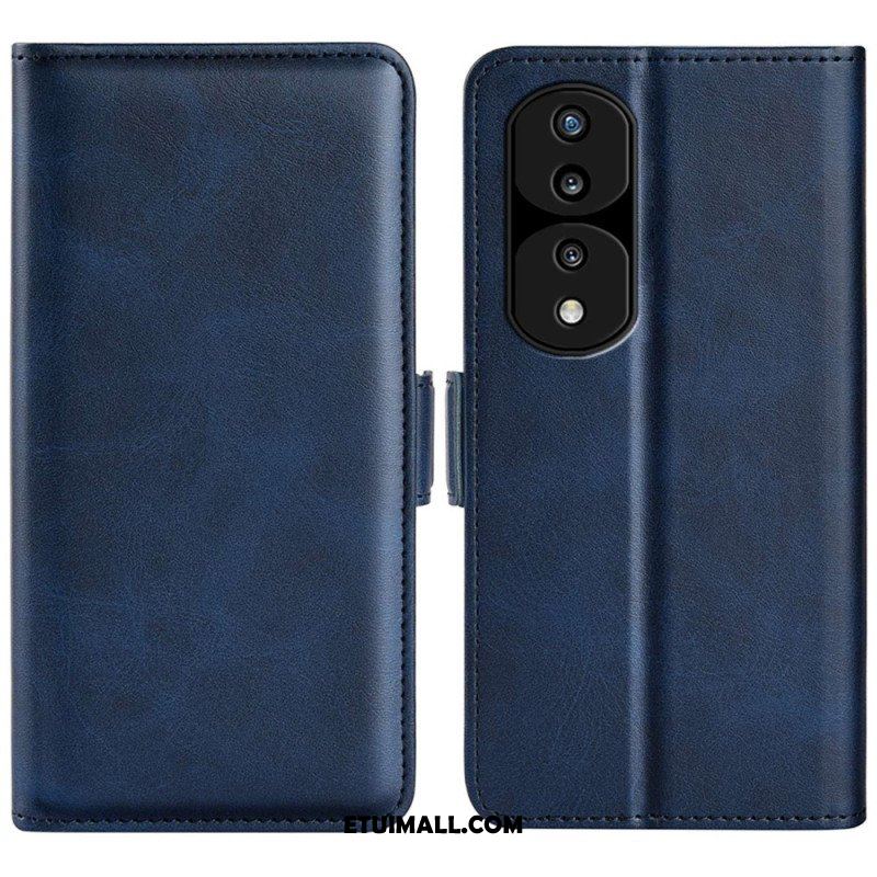 Etui Folio do Honor 70 Skórzany Futerał Klasyczna Podwójna Klapa