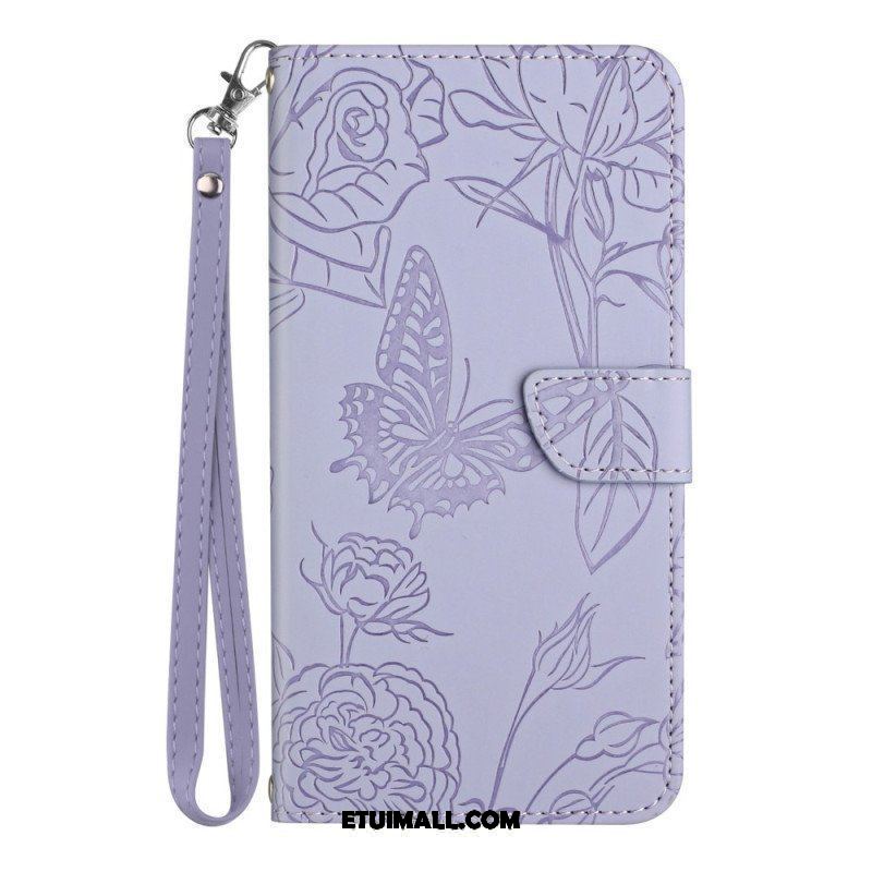 Etui Folio do Honor 90 Motyle I Smycz