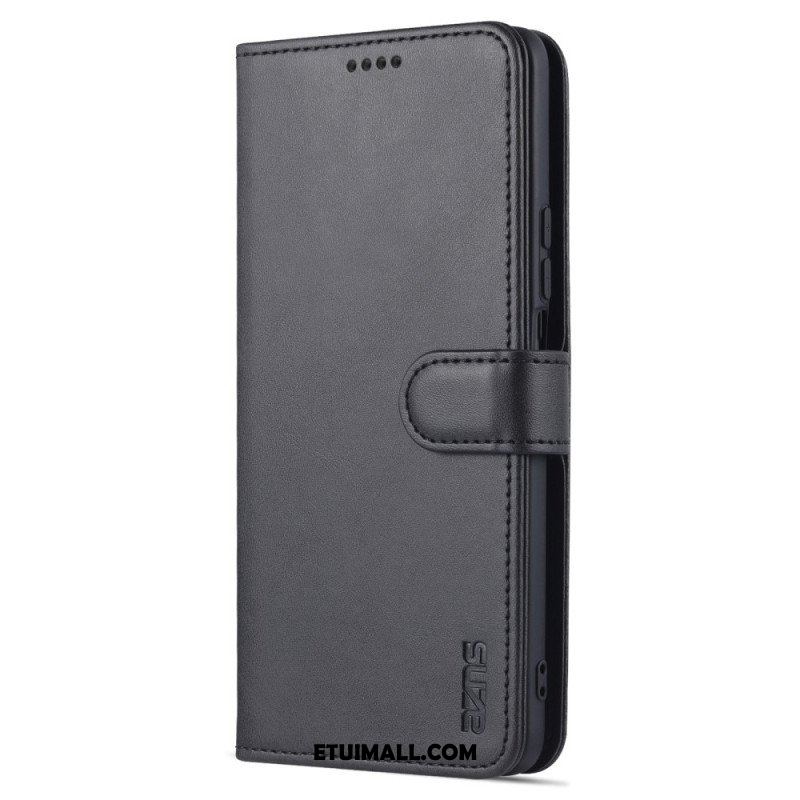 Etui Folio do Honor Magic 4 Lite 5G Efekt Skóry Azns