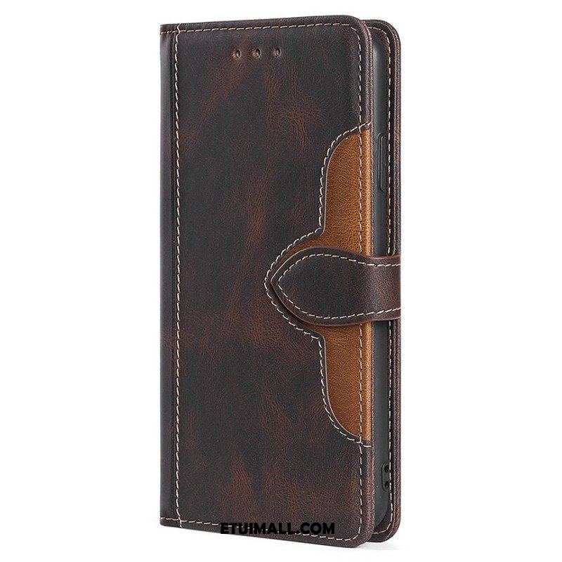 Etui Folio do Honor Magic 5 Lite Dwukolorowy Kwiatowy