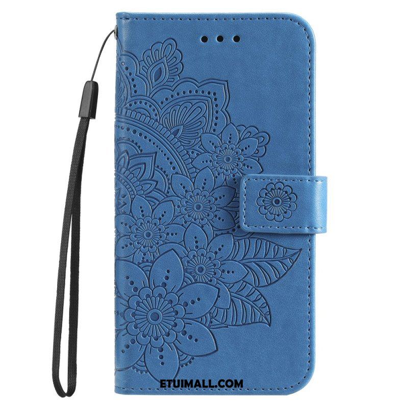 Etui Folio do Honor Magic 5 Lite z Łańcuch Paskowata Mandala