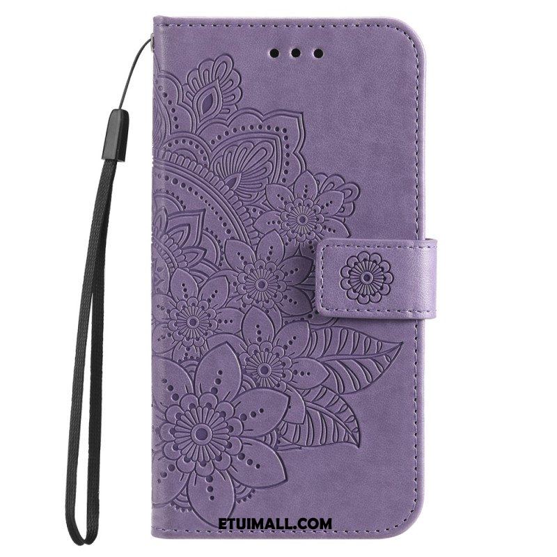 Etui Folio do Honor Magic 5 Lite z Łańcuch Paskowata Mandala