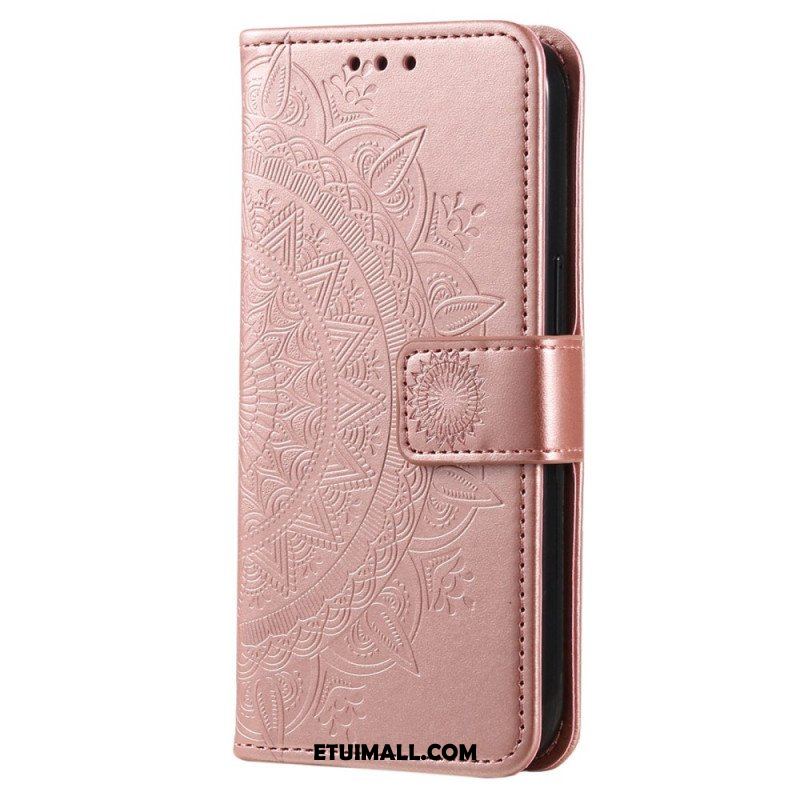 Etui Folio do Huawei Mate 50 Pro Mandala Sun Ze Smyczą