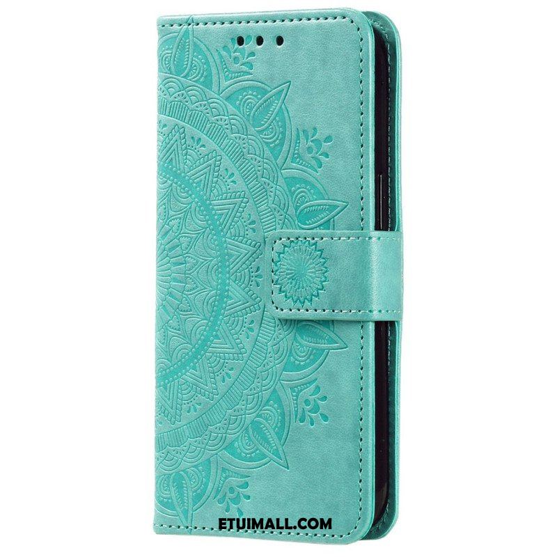 Etui Folio do Huawei Mate 50 Pro Mandala Sun Ze Smyczą