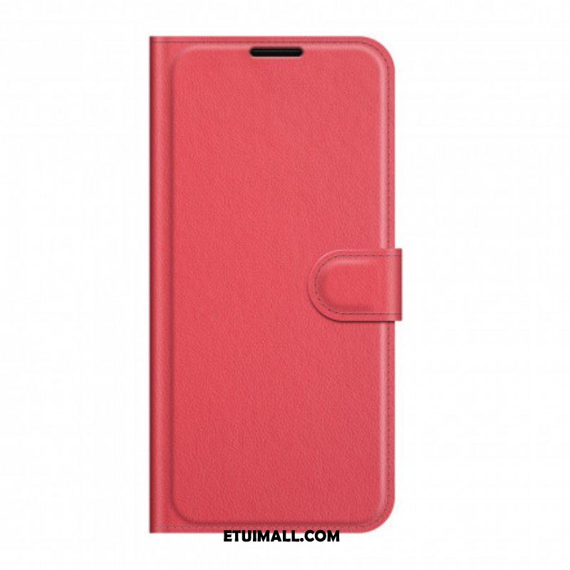 Etui Folio do Huawei P50 Pro Klasyczny Styl Skóry Liczi