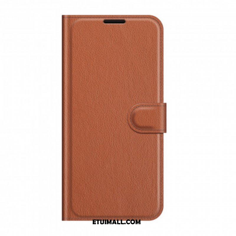 Etui Folio do Huawei P50 Pro Klasyczny Styl Skóry Liczi