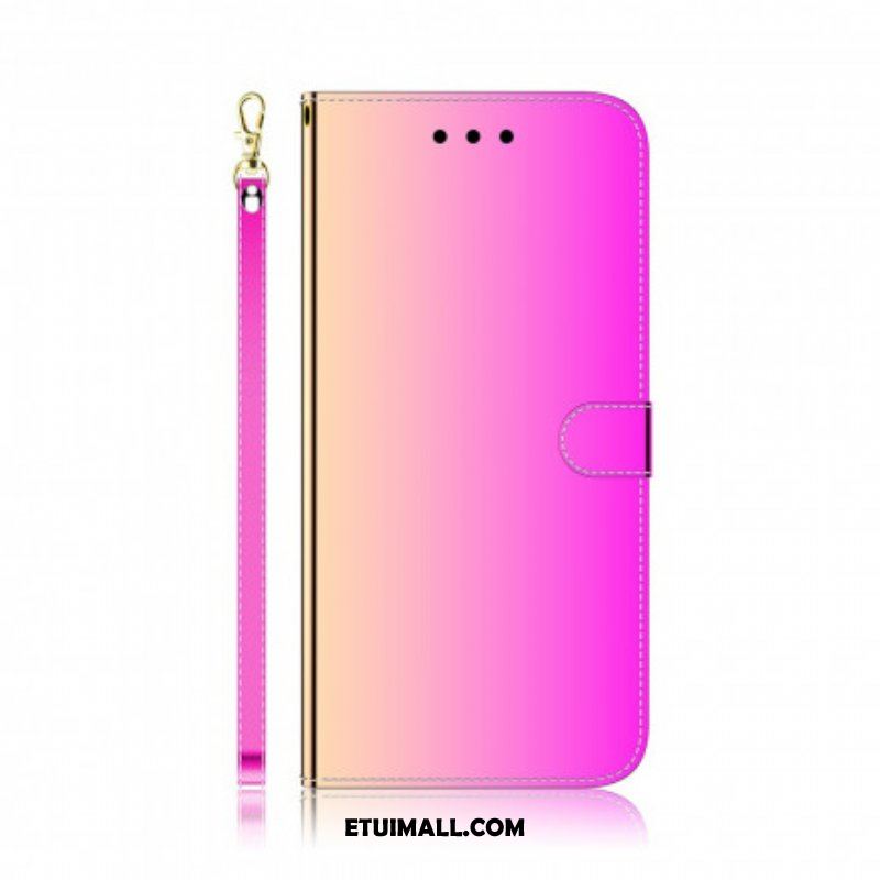 Etui Folio do Huawei P50 Pro Osłona Lusterka Ze Sztucznej Skóry