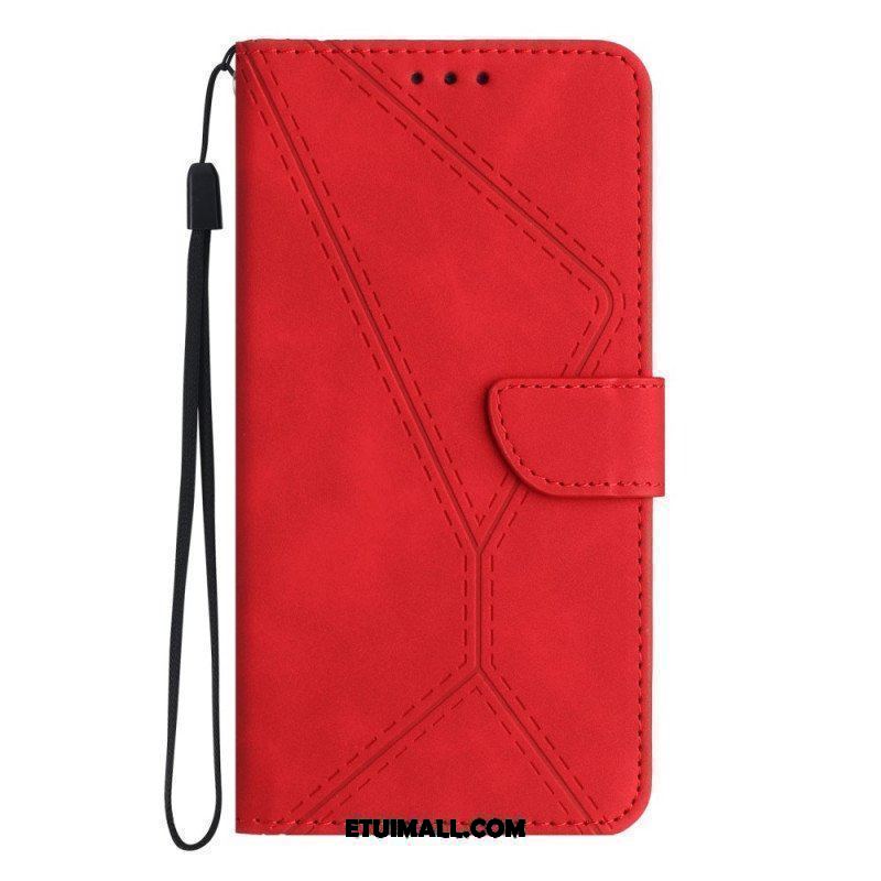 Etui Folio do Huawei P60 Pro Linia Z Efektem Skóry