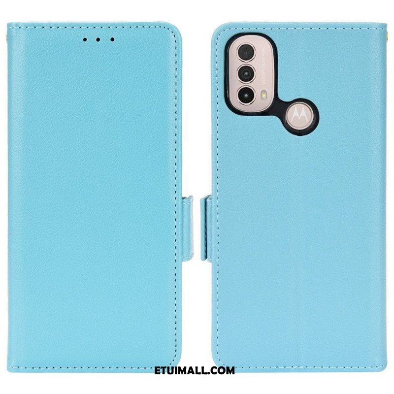 Etui Folio do Moto E40 / E30 / E20 Skórzany Futerał Flap Double Nowe Kolory