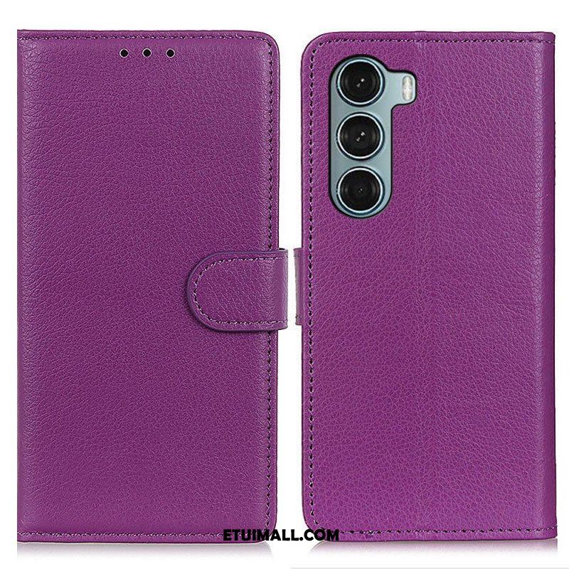 Etui Folio do Moto G200 5G Tradycyjnie Liczi