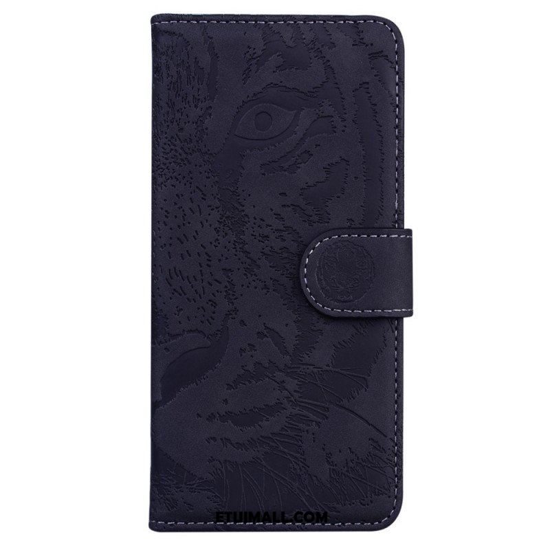 Etui Folio do Moto G71 5G Nadruk Twarzy Tygrysa