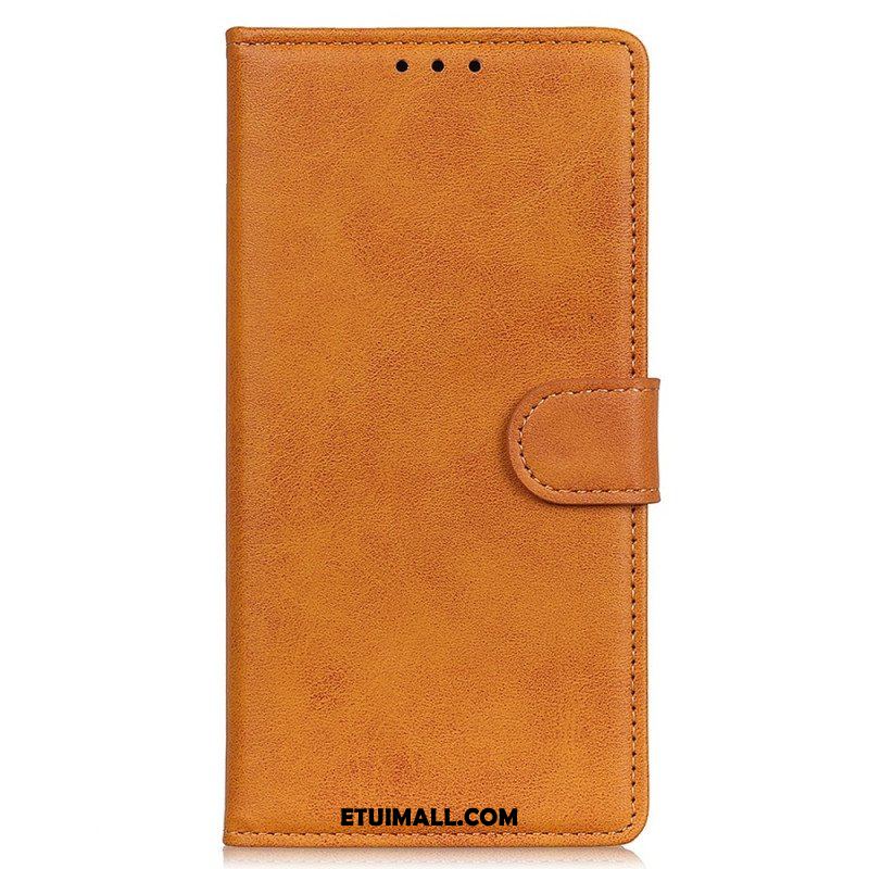 Etui Folio do Moto G71 5G Retro Matowy Efekt Skóry