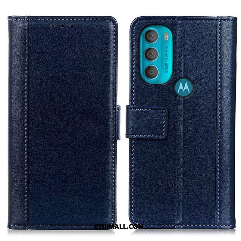 Etui Folio do Moto G71 5G Wersja Kolorowa Z Efektem Skóry