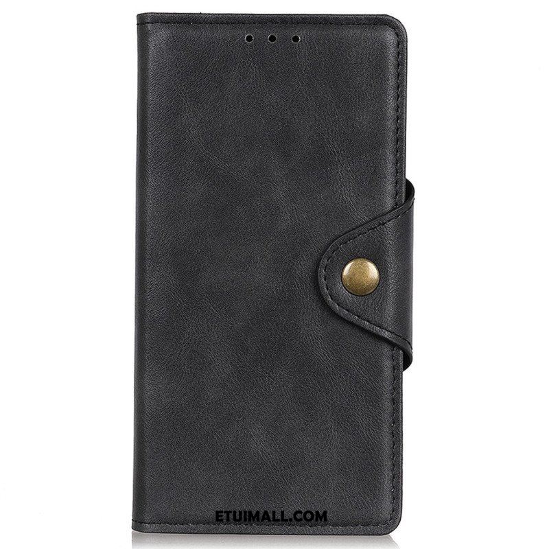 Etui Folio do Moto G73 5G Przycisk Magnetyczny