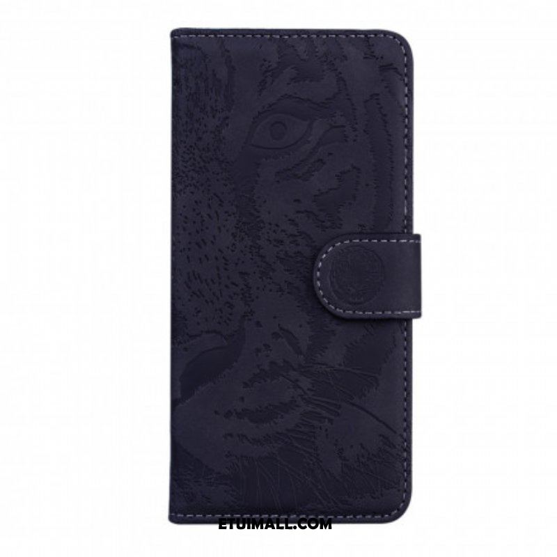 Etui Folio do Motorola Edge 20 Pro Nadruk Twarzy Tygrysa