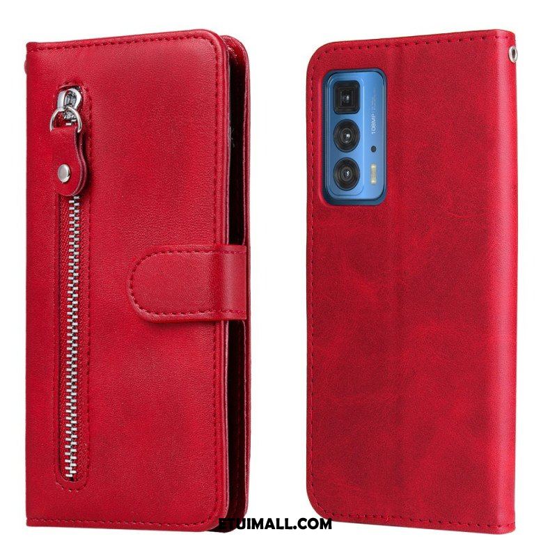 Etui Folio do Motorola Edge 20 Pro Zabytkowa Portmonetka