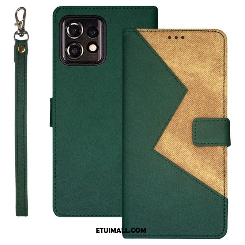 Etui Folio do Motorola Edge 40 Pro Dwukolorowy Idewei