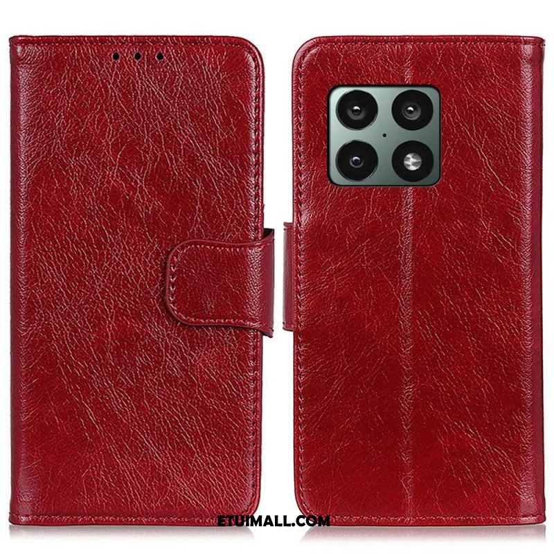 Etui Folio do OnePlus 10 Pro 5G Dwoina Skóry Nappa