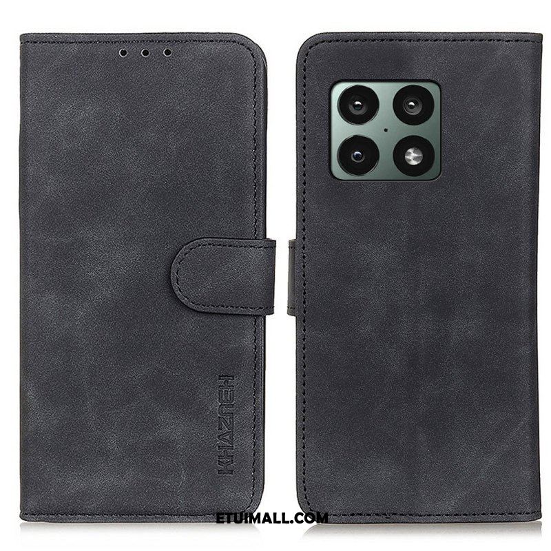 Etui Folio do OnePlus 10 Pro 5G Matowy Efekt Skóry Vintage Khazneh