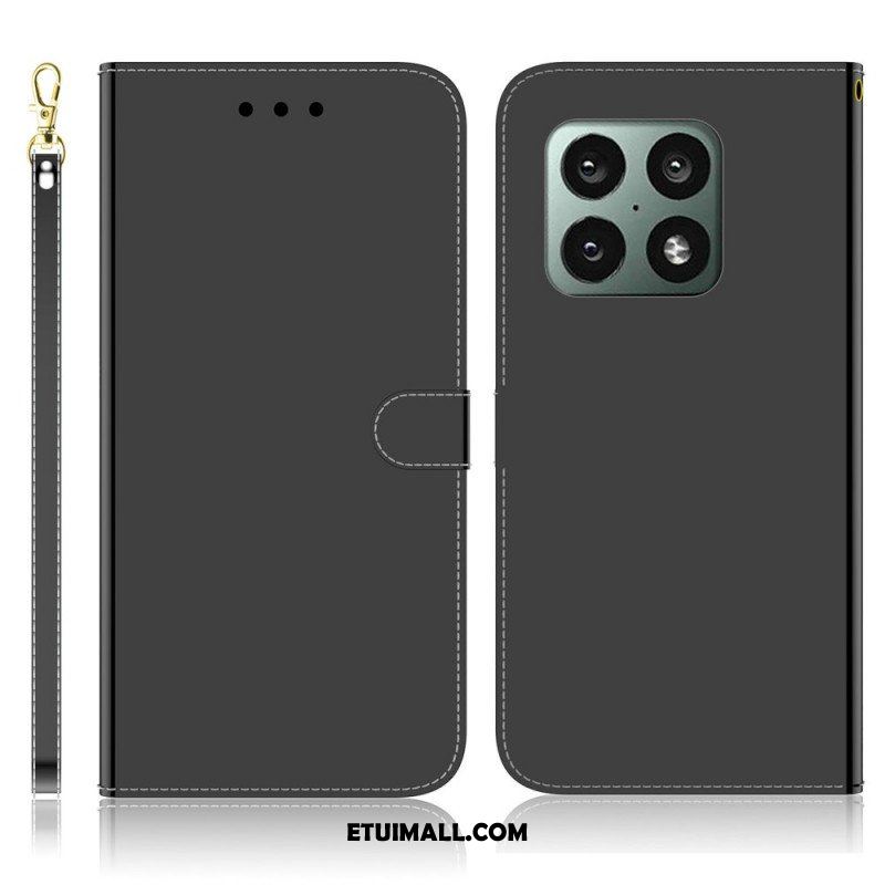 Etui Folio do OnePlus 10 Pro 5G Osłona Lusterka Ze Sztucznej Skóry