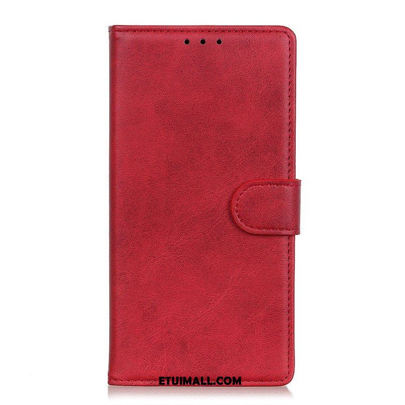 Etui Folio do OnePlus 10T 5G Matowa Sztuczna Skóra