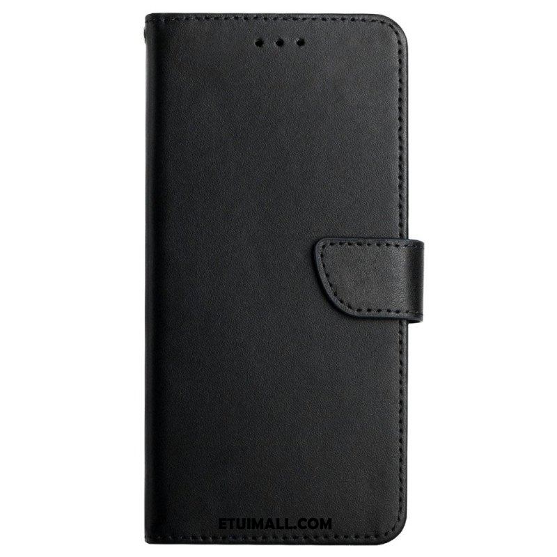 Etui Folio do OnePlus 10T 5G Prawdziwa Skóra Nappa