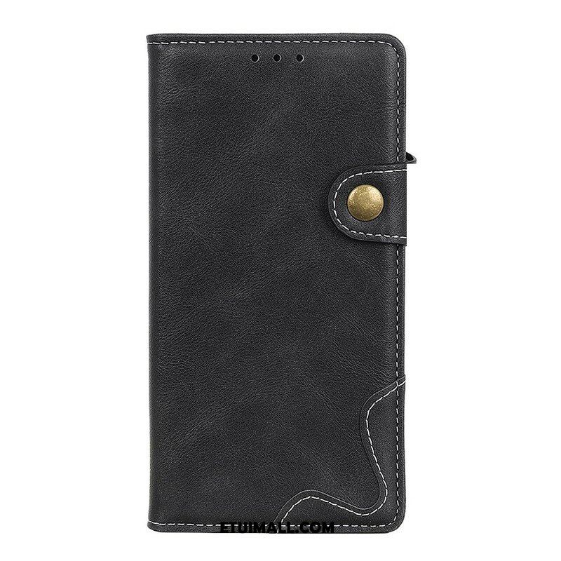 Etui Folio do OnePlus Nord 2 5G Artystyczny Guzik Do Szycia