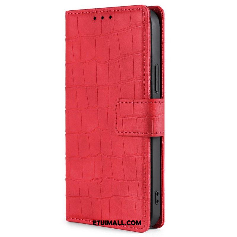 Etui Folio do OnePlus Nord 2T 5G Styl Skóry Krokodyla