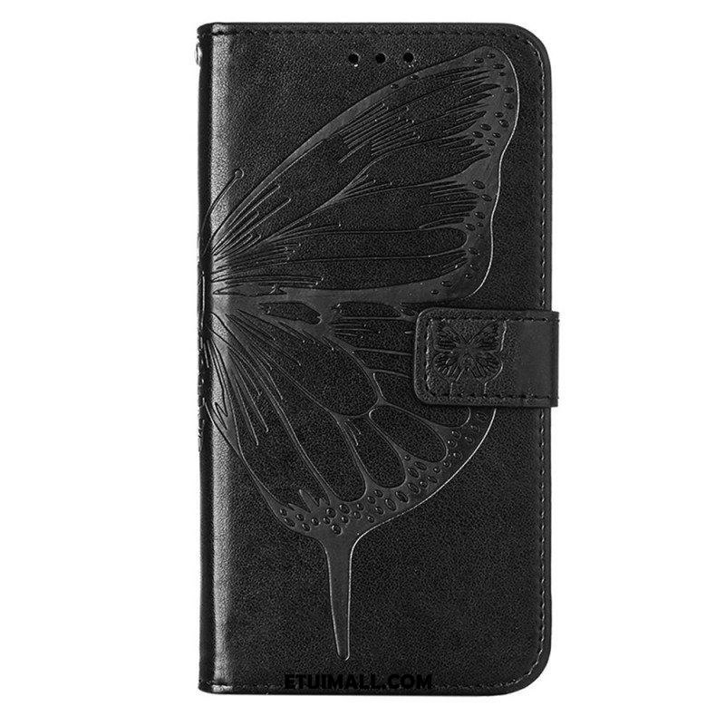 Etui Folio do OnePlus Nord CE 3 Lite 5G Motyl Ze Smyczą