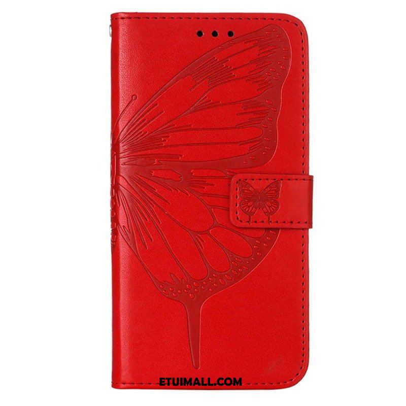 Etui Folio do OnePlus Nord CE 3 Lite 5G Motyl Ze Smyczą