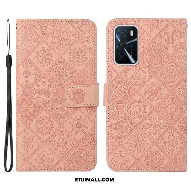 Etui Folio do Oppo A16 / A16s Wzór Gobelinu