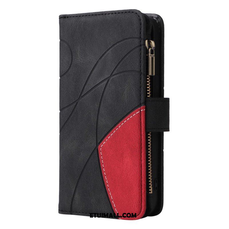 Etui Folio do Oppo A54 5G / A74 5G Dwukolorowa Z Portmonetką