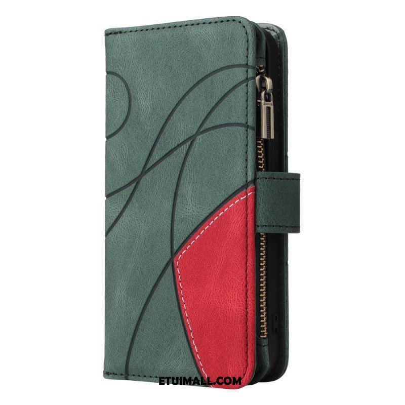 Etui Folio do Oppo A54 5G / A74 5G Dwukolorowa Z Portmonetką