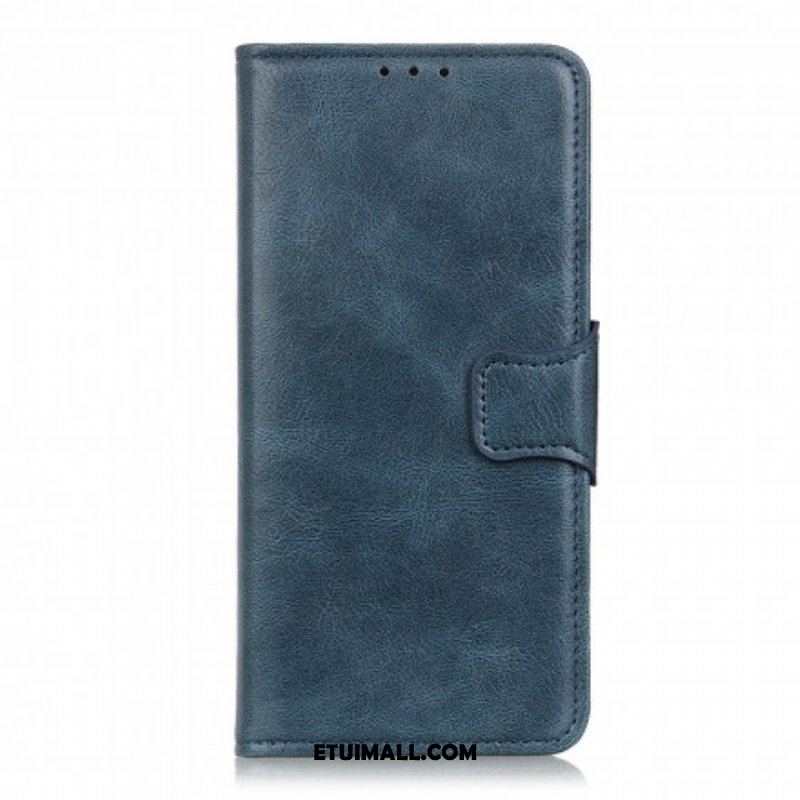 Etui Folio do Oppo A54 5G / A74 5G Dwustronne Zapięcie Z Efektem Skóry