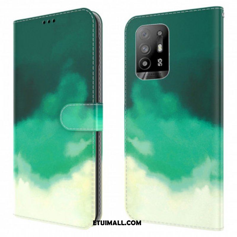 Etui Folio do Oppo A94 5G Akwarela