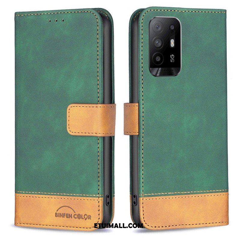 Etui Folio do Oppo A94 5G Dwubarwny