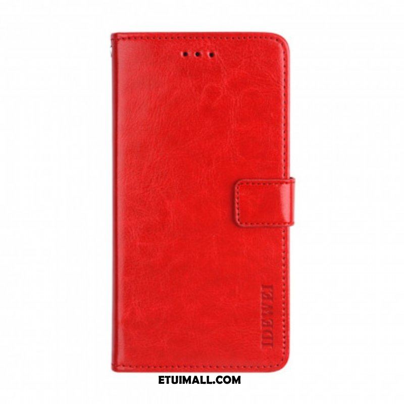 Etui Folio do Oppo A94 5G Imitacja Skóry Idewei