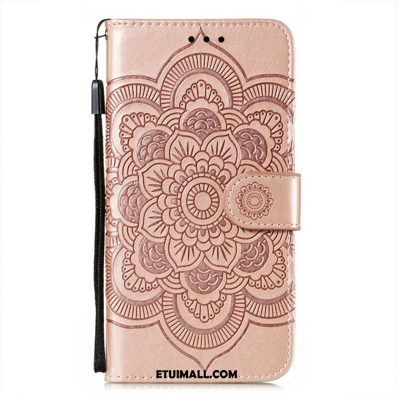 Etui Folio do Oppo Find X3 Neo z Łańcuch Mandala Z Pełnym Paskiem