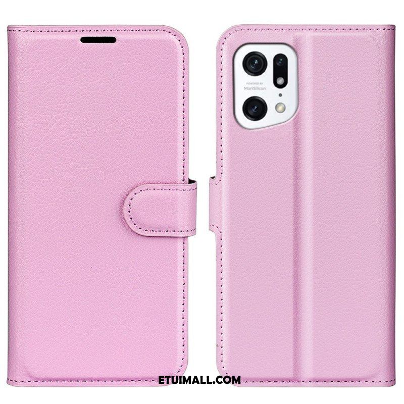 Etui Folio do Oppo Find X5 Klasyczny