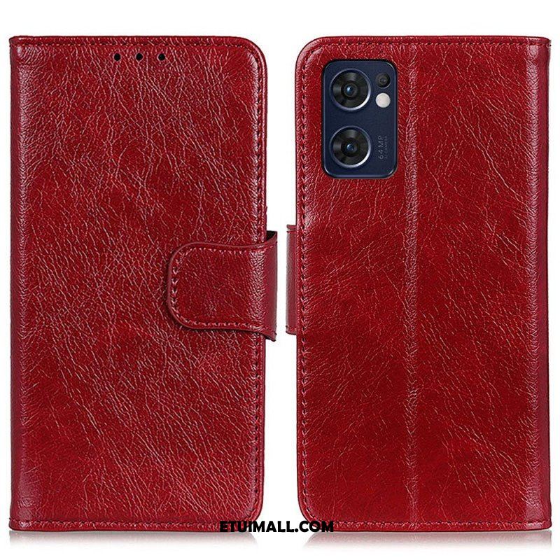 Etui Folio do Oppo Find X5 Lite Dwoina Skóry Nappa