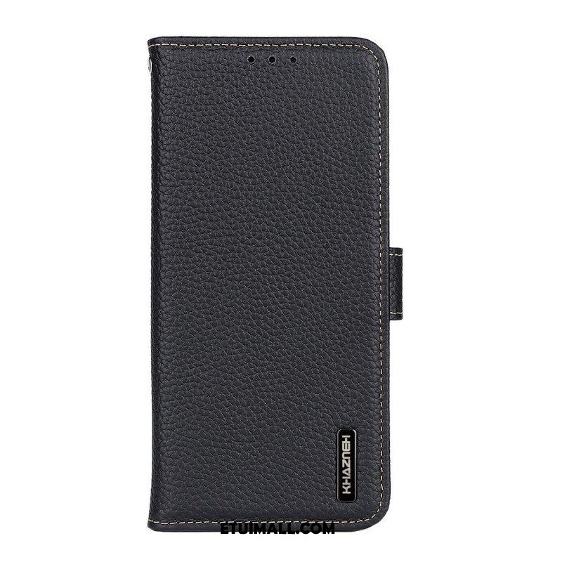 Etui Folio do Oppo Find X5 Lite Oryginalna Skóra Khazneh Litchi