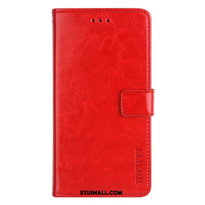 Etui Folio do Oppo Find X5 Lite Sztuczna Skóra Idewei W Stylu Vintage