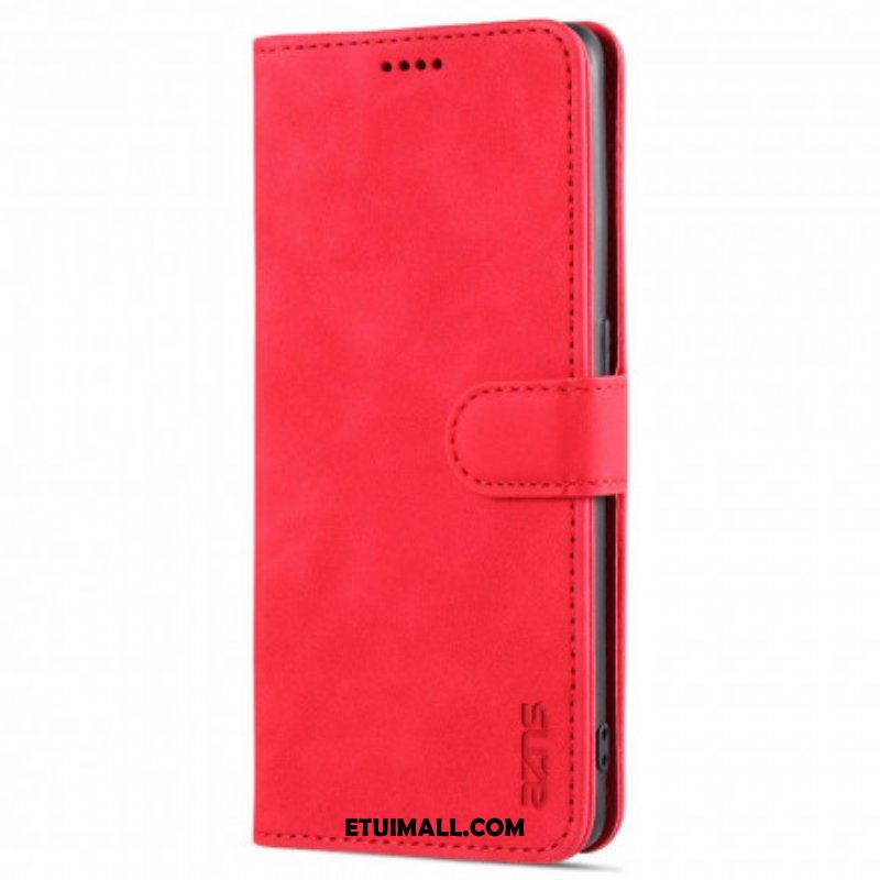 Etui Folio do Oppo Reno 6 5G Efekt Skóry Azns