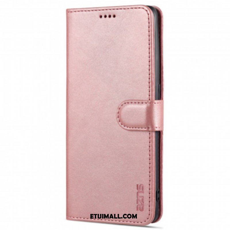 Etui Folio do Oppo Reno 6 5G Efekt Skóry Azns