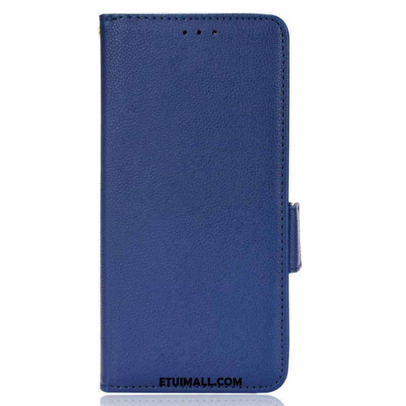 Etui Folio do Oppo Reno 6 Pro 5G Wielofunkcyjne Tekstury Liczi