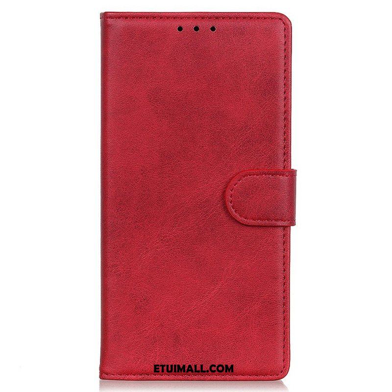 Etui Folio do Oppo Reno 7 Styl Matowej Skóry